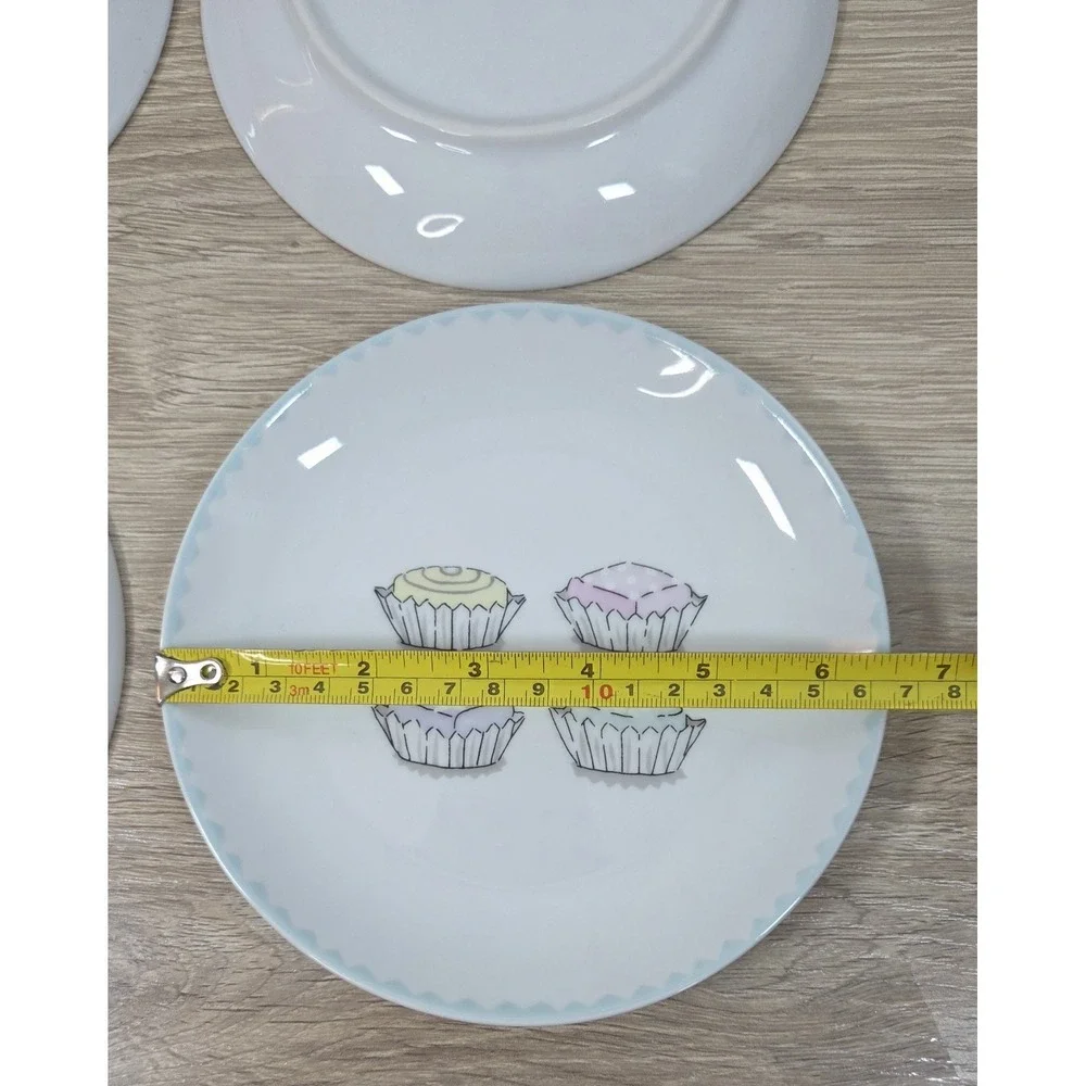 Nancy Green Boston Warehouse Counting  Cupcake Dessert Plates 6.5